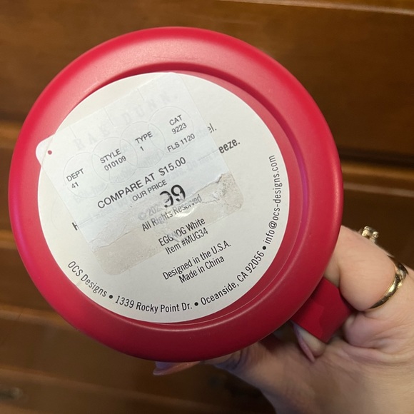 NWT Red Rae Dunn Insulated 12 oz.Stainless Steel Coffee Mug with Lid - Picture 4 of 4